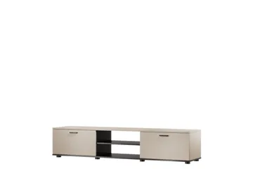 Lyrosen Gulvstående TV-benk 180 cm med Oppbevaring i Malt Tre - Beige - Møbler - TV- & Mediamøbler - TV benk & mediabenk