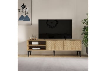 Lyven TV-benk 160 cm - Brun - Møbler - TV- & Mediamøbler - TV benk & mediabenk