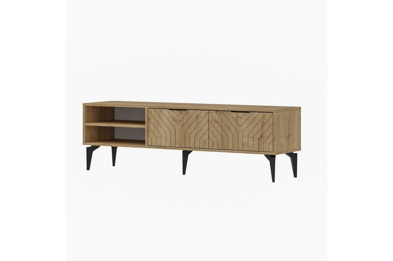 Lyven TV-benk 160 cm - Brun - Møbler - TV- & Mediamøbler - TV benk & mediabenk