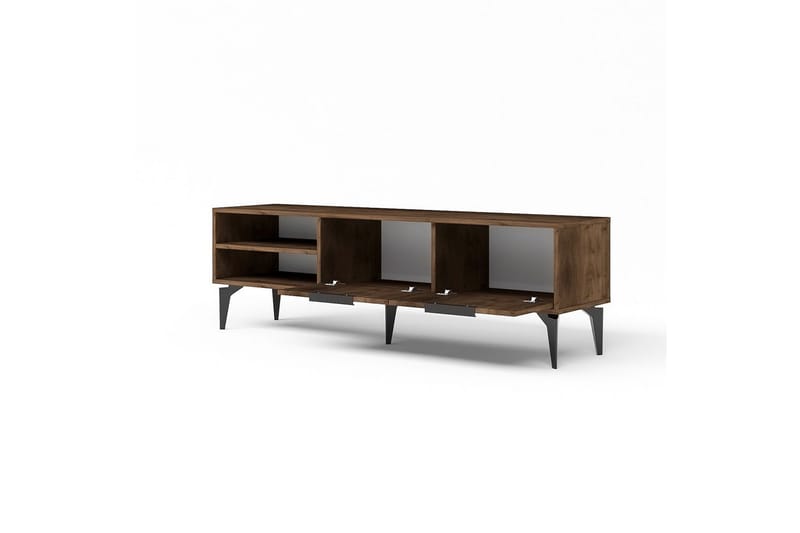Lyven TV-benk 160 cm - Brun/Mørkfarget tre - Møbler - TV- & Mediamøbler - TV benk & mediabenk