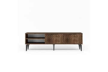 Lyven TV-benk 160 cm - Brun/Mørkfarget tre - Møbler - TV- & Mediamøbler - TV benk & mediabenk