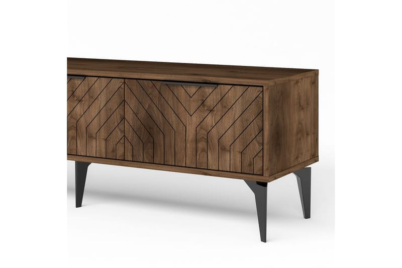 Lyven TV-benk 160 cm - Brun/Mørkfarget tre - Møbler - TV- & Mediamøbler - TV benk & mediabenk
