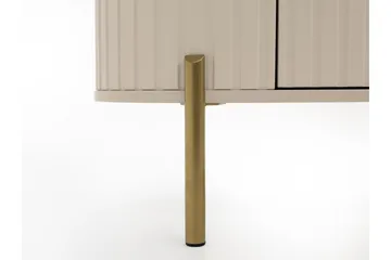 Maggio Gulvstående TV-benk 175 cm med Oppbevaring i Malt Tre - Beige - Møbler - TV- & Mediamøbler - TV benk & mediabenk