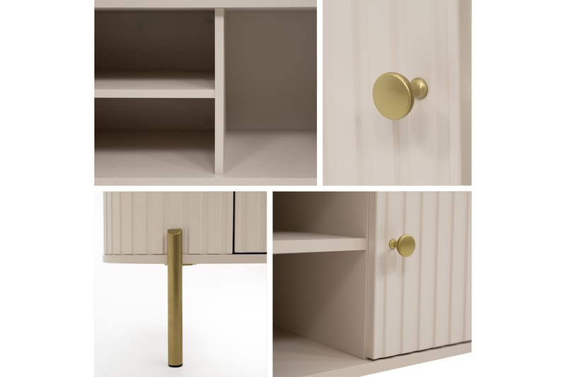 Maggio Tv-Benk 175x43 cm - Beige - Møbler - TV- & Mediamøbler - TV benk & mediabenk