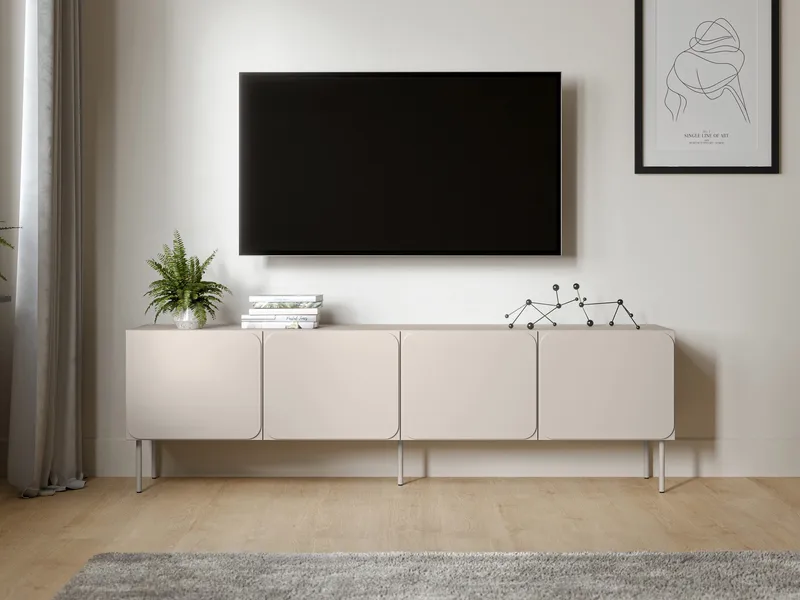 Marros TV-benk 200 cm - Beige - Møbler - TV- & Mediamøbler - TV-skap