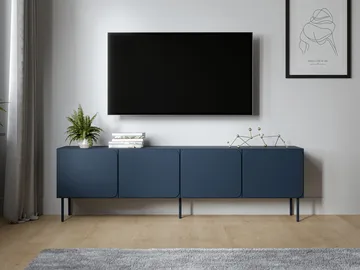 Marros TV-benk 200 cm - Blå - Møbler - TV- & Mediamøbler - TV-skap