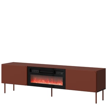 Marros TV-benk 200 cm med Elektrisk Peis - Toskansk rød - Møbler - TV- & Mediamøbler - TV-skap