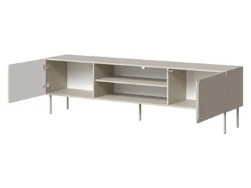 Marros TV-benk 200 cm med Hyller - Beige - Møbler - TV- & Mediamøbler - TV benk & mediabenk