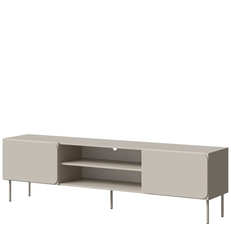 Marros TV-benk 200 cm med Hyller - Beige - Møbler - TV- & Mediamøbler - TV benk & mediabenk