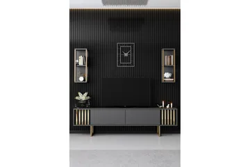 Masatomo TV-benk 180 cm - Antrasitt/Svart - Møbler - TV- & Mediamøbler - TV benk & mediabenk