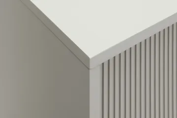 Matterhorn Smal TV-benk med oppbevaring 40 cm dyb 157 cm bred 58 cm høy - Beige - Møbler - TV- & Mediamøbler - TV benk & mediabenk