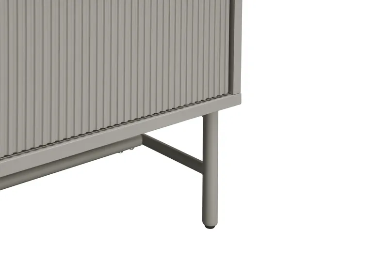 Matterhorn Smal TV-benk med oppbevaring 40 cm dyb 157 cm bred 58 cm høy - Beige - Møbler - TV- & Mediamøbler - TV benk & mediabenk