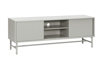 Matterhorn Smal TV-benk med oppbevaring 40 cm dyb 157 cm bred 58 cm høy - Beige - Møbler - TV- & Mediamøbler - TV benk & mediabenk