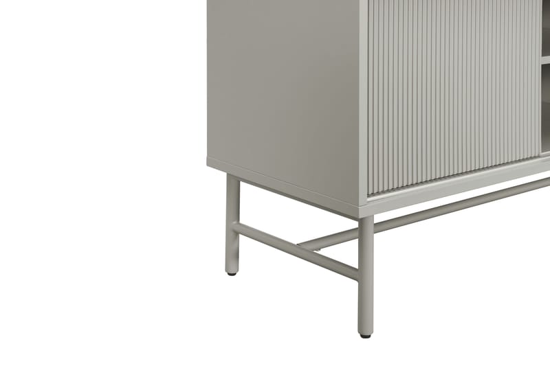 Matterhorn Smal TV-benk med oppbevaring 40 cm dyb 157 cm bred 58 cm høy - Beige - Møbler - TV- & Mediamøbler - TV benk & mediabenk