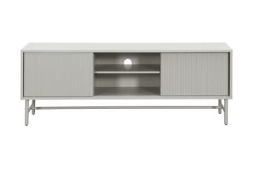 Matterhorn Smal TV-benk med oppbevaring 40 cm dyb 157 cm bred 58 cm høy - Beige - Møbler - TV- & Mediamøbler - TV benk & mediabenk