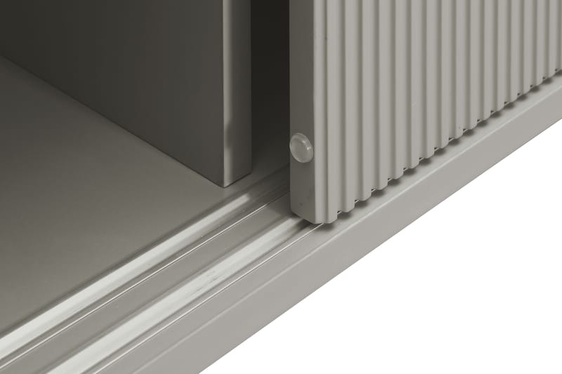 Matterhorn Smal TV-benk med oppbevaring 40 cm dyb 157 cm bred 58 cm høy - Beige - Møbler - TV- & Mediamøbler - TV benk & mediabenk