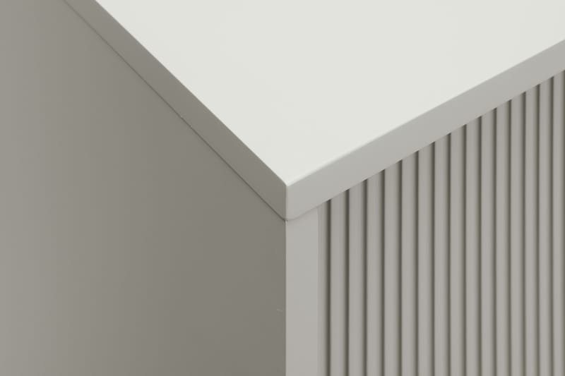 Matterhorn Smal TV-benk med oppbevaring 40 cm dyb 157 cm bred 58 cm høy - Beige - Møbler - TV- & Mediamøbler - TV benk & mediabenk