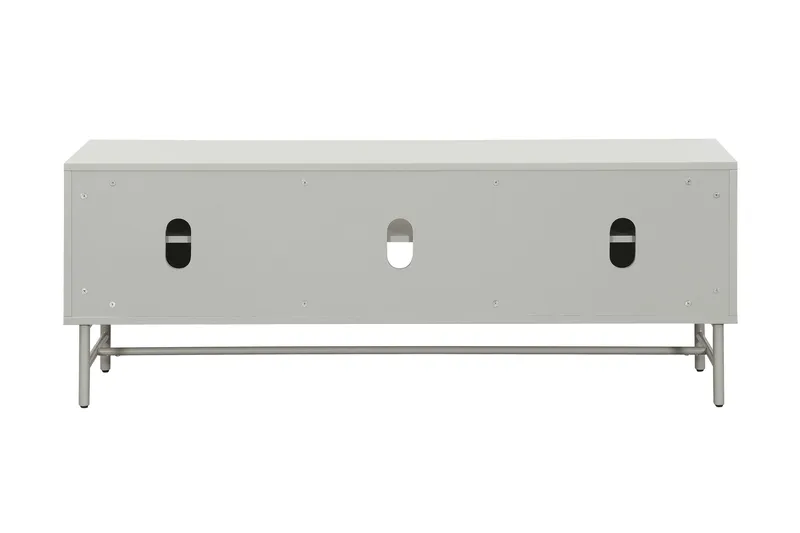 Matterhorn Smal TV-benk med oppbevaring 40 cm dyb 157 cm bred 58 cm høy - Beige - Møbler - TV- & Mediamøbler - TV benk & mediabenk