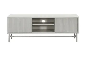 Matterhorn Smal TV-benk med oppbevaring 40 cm dyb 157 cm bred 58 cm høy - Beige - Møbler - TV- & Mediamøbler - TV benk & mediabenk