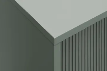 Matterhorn Smal TV-benk med oppbevaring 40 cm dyb 157 cm bred 58 cm høy - Grønn - Møbler - TV- & Mediamøbler - TV benk & mediabenk