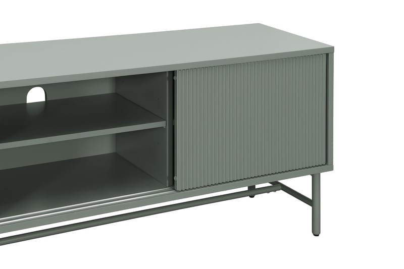 Matterhorn Smal TV-benk med oppbevaring 40 cm dyb 157 cm bred 58 cm høy - Grønn - Møbler - TV- & Mediamøbler - TV benk & mediabenk