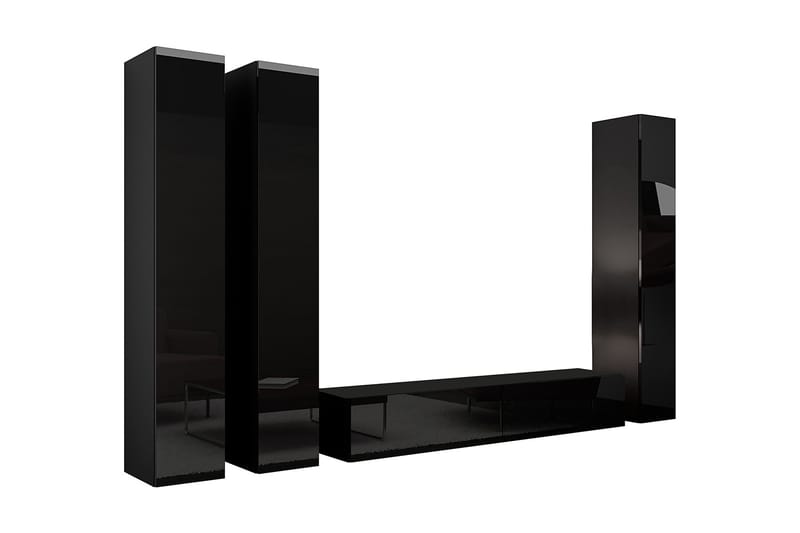 Mediamøbel Vigo 300x40x180 cm - Hvit - TV-møbelsett