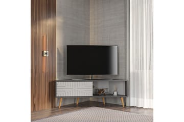 Abbas TV-benk 140 cm - Antrasitt/Hvit - Møbler - TV- & Mediamøbler - TV benk & mediabenk