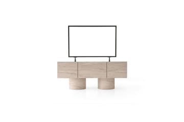 Abbas TV-benk 150 cm - Travertin - Møbler - TV- & Mediamøbler - TV benk & mediabenk