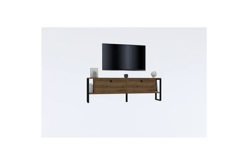 Ahu TV-benk 160 cm - Valnøtt - Møbler - TV- & Mediamøbler - TV benk & mediabenk