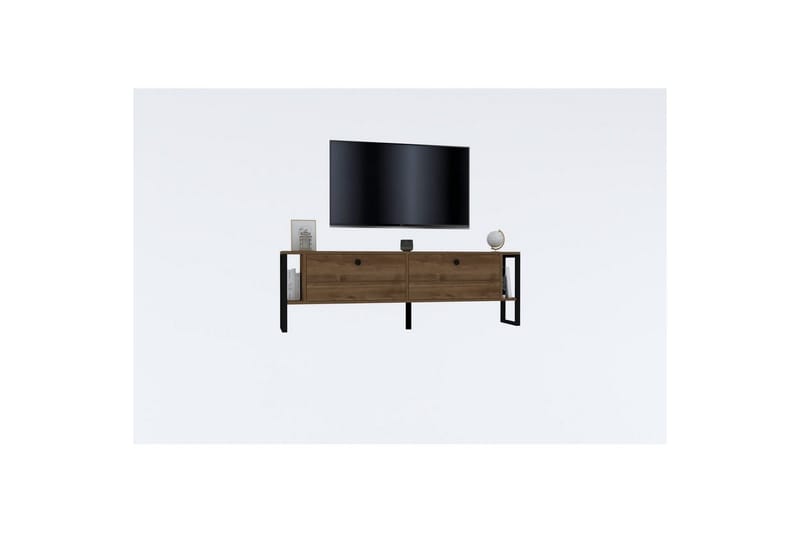 Ahu TV-benk 160 cm - Valnøtt - Møbler - TV- & Mediamøbler - TV benk & mediabenk