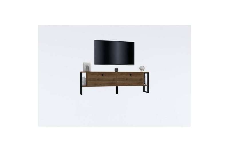 Ahu TV-benk 160 cm - Valnøtt - Møbler - TV- & Mediamøbler - TV benk & mediabenk