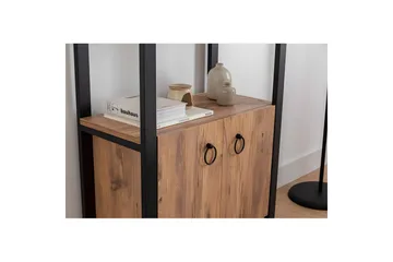 Albuferia Bokhylle 64 cm - Natur/Sort - Oppbevaring - Hylle - Bokhylle