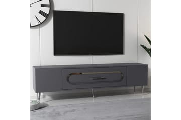 Aldor TV-benk 150 cm - Antrasitt/Sølv - Møbler - TV- & Mediamøbler - TV benk & mediabenk