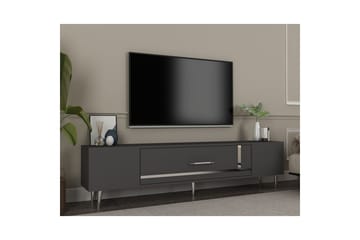 Aldor TV-benk 150 cm - Antrasitt/Sølv - Møbler - TV- & Mediamøbler - TV benk & mediabenk