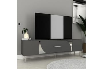 Aldor TV-benk 150 cm - Antrasitt/Sølv - Møbler - TV- & Mediamøbler - TV benk & mediabenk