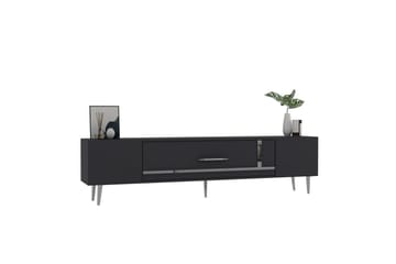 Aldor TV-benk 150 cm - Antrasitt/Sølv - Møbler - TV- & Mediamøbler - TV benk & mediabenk