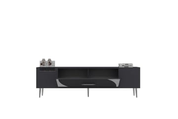 Aldor TV-benk 150 cm - Antrasitt/Sølv - Møbler - TV- & Mediamøbler - TV benk & mediabenk