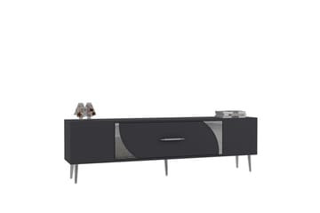 Aldor TV-benk 150 cm - Antrasitt/Sølv - Møbler - TV- & Mediamøbler - TV benk & mediabenk