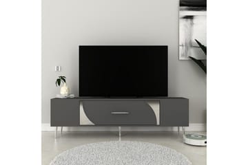 Aldor TV-benk 150 cm - Antrasitt/Sølv - Møbler - TV- & Mediamøbler - TV benk & mediabenk
