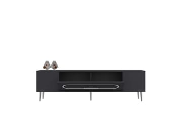 Aldor TV-benk 150 cm - Antrasitt/Sølv - Møbler - TV- & Mediamøbler - TV benk & mediabenk