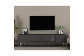 Aldor TV-benk 150 cm - Antrasitt/Sølv - Møbler - TV- & Mediamøbler - TV benk & mediabenk