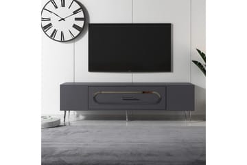 Aldor TV-benk 150 cm - Antrasitt/Sølv - Møbler - TV- & Mediamøbler - TV benk & mediabenk