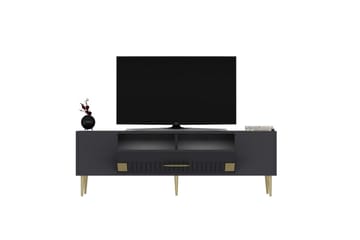 Anira TV-benk 150 cm - Antrasitt/Gull - Møbler - TV- & Mediamøbler - TV benk & mediabenk