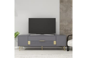 Anira TV-benk 150 cm - Antrasitt/Gull - Møbler - TV- & Mediamøbler - TV benk & mediabenk