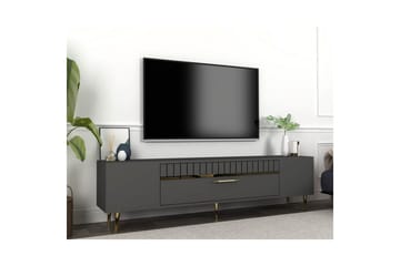 Anira TV-benk 150 cm - Antrasitt/Gull - Møbler - TV- & Mediamøbler - TV benk & mediabenk