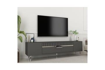 Anira TV-benk 150 cm - Antrasitt/Sølv - Møbler - TV- & Mediamøbler - TV benk & mediabenk