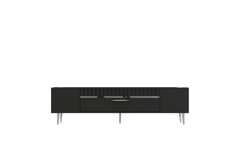 Anira TV-benk 150 cm, Antrasitt/Sølv