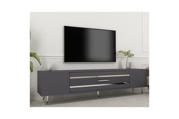 Anira TV-benk 150 cm - Antrasitt/Sølv - Møbler - TV- & Mediamøbler - TV benk & mediabenk