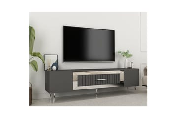 Anira TV-benk 150 cm - Antrasitt/Sølv - Møbler - TV- & Mediamøbler - TV benk & mediabenk