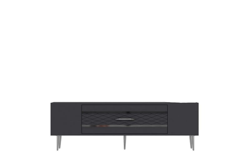 Anira TV-benk 150 cm - Antrasitt/Sølv - Møbler - TV- & Mediamøbler - TV benk & mediabenk